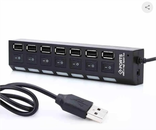 Hub USB 2.0 7 Portas HY-701 F3 - Imagem 4