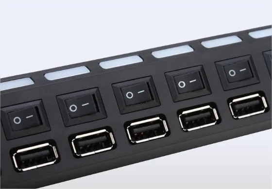 Hub USB 2.0 7 Portas HY-701 F3 - Imagem 3