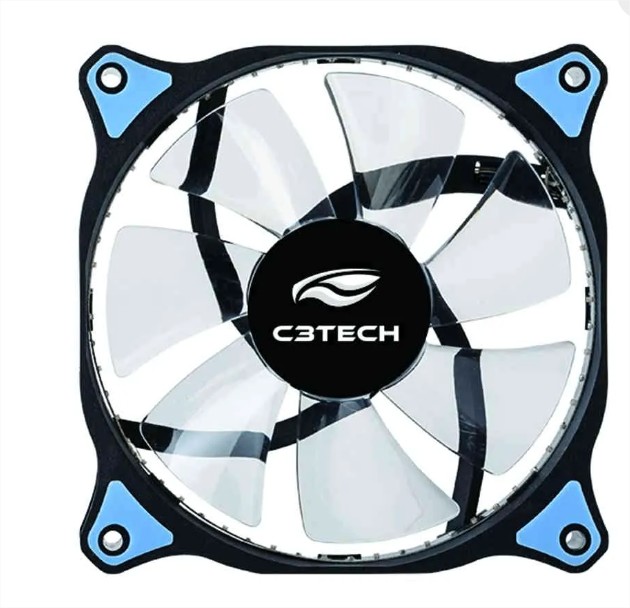 Cooler para Gabinete 120X120 30LED Azul STORM C3Tech F7-L130BL - Imagem 4