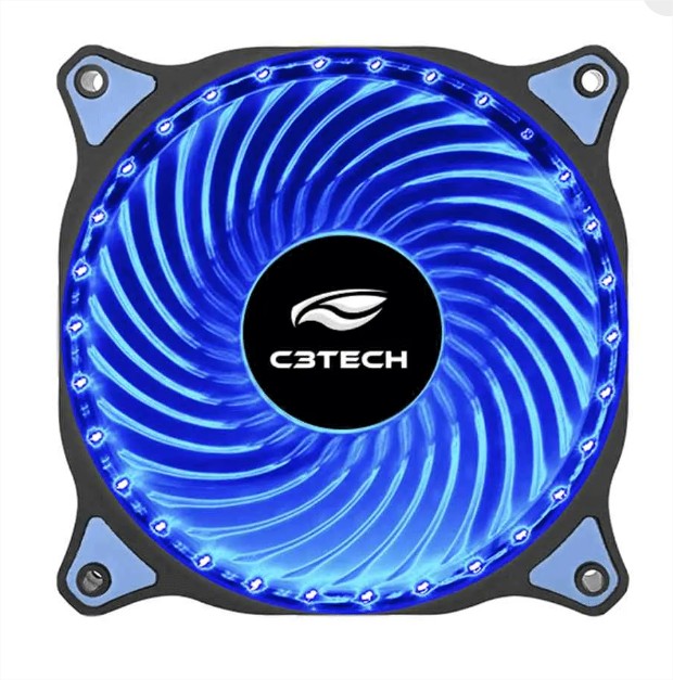 Cooler para Gabinete 120X120 30LED Azul STORM C3Tech F7-L130BL