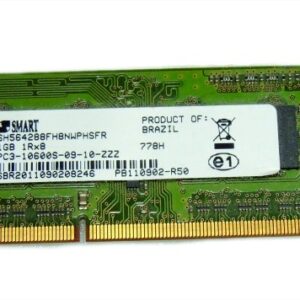 Memória 1GB-DDR3-10600S-09-10-ZZZ- SH564568F J8NZRNSDR
