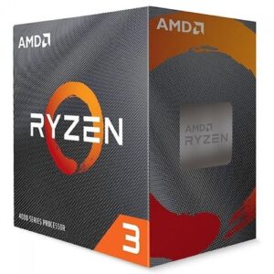 Processador AMD Ryzen 3 4100 4.0GHZ 6MB AMD com Wraith Furtivo AM4 / 65W (Sem Gráfico) ** REQUER UMA PLACA DE VÍDEO OFF BOARD