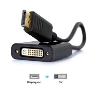 Cabo Adaptador Conversor Displayport para DVI-I 20cm F3 - JC-CB-DDVI