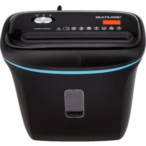 Fragmentadora de Papel e Cartão até 5 Folhas com Cesto 11L 220V Preta OF006 Multilaser