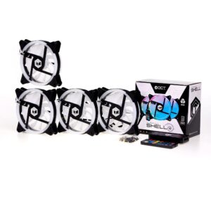 Kit Cooler,RGB Dual Ring, 6x Fan ,Controladora, Controle Remoto